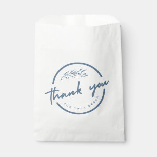 Sachets En Papier Merci - Sac Faveur Blanc Personnalisé