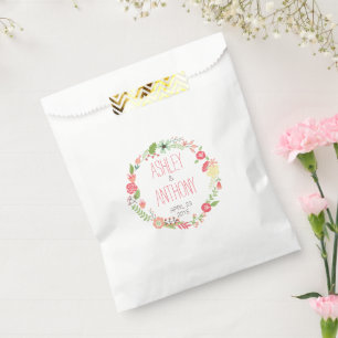 Sachets En Papier Mercredi floral Whimsical Feu de mariage personnal