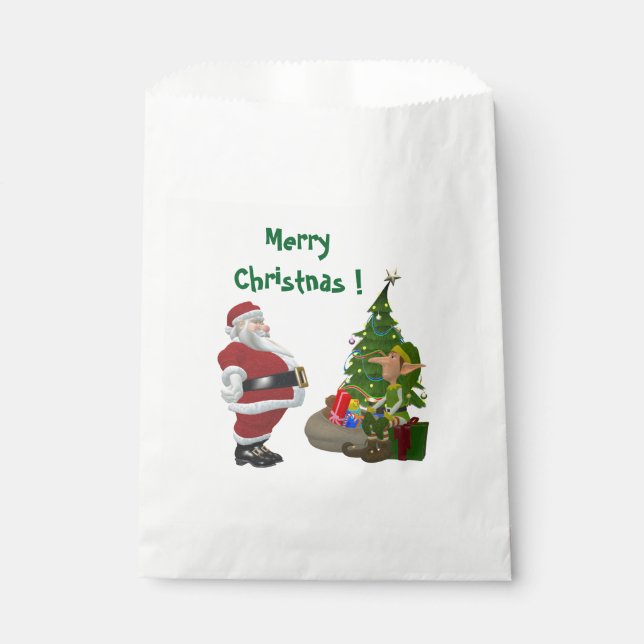 SACHETS EN PAPIER MERRY NOËL (Devant)