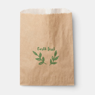 Sachets En Papier Mettez à la terre d'abord/Eco amical, zéro