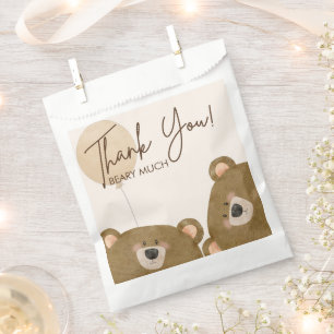 Sachets En Papier Mignonne Ours Nous Pouvons Attendre Baby shower Se