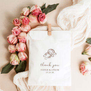 Sachets En Papier Mini-fer à cheval   Mariage Brown et blanc