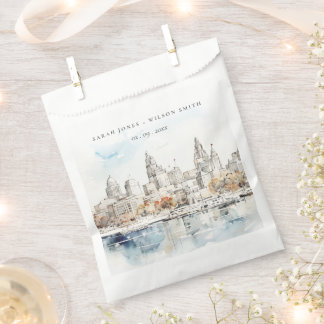 Sachets En Papier Minimal Kansas City Missouri Watercolor Mariage