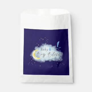 Sachets En Papier Minuit Blue Starlit Baby Boy Bliss Stork