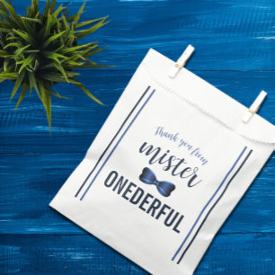 Sachets En Papier Mister Onederful Bow Cravate 1er anniversaire