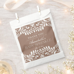 Sachets En Papier Mocha Brown Talavera Fiesta Baby Sprinkt Dessert