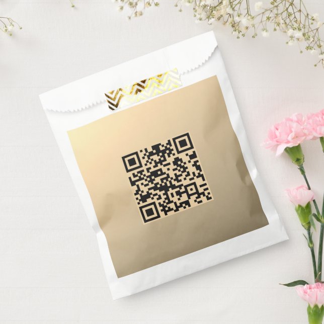 Sachets En Papier Modèle de code QR instantanément modifiable | Faux (Scellé)