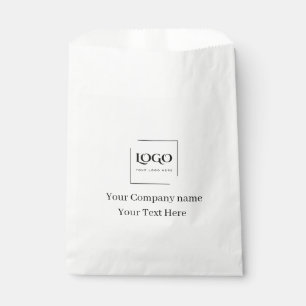 Sachets En Papier Modèle de logo personnalisé élégant