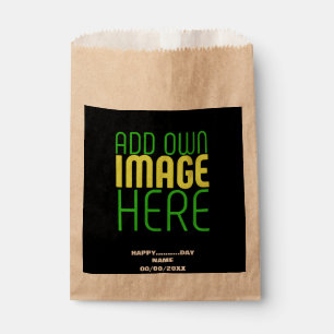SACHETS EN PAPIER MODELE DE TEXTE D'IMAGE NOIRE SIMPLE ÉDITABLE MODE