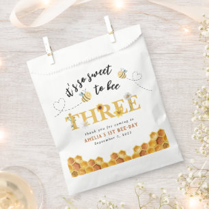 Sachets En Papier Moderne Cute C’est tellement doux d’être trois ans