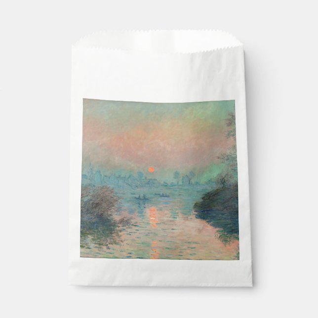 Sachets En Papier Monet Sunset Seine Beaux-Art Impressionnisme (Devant)