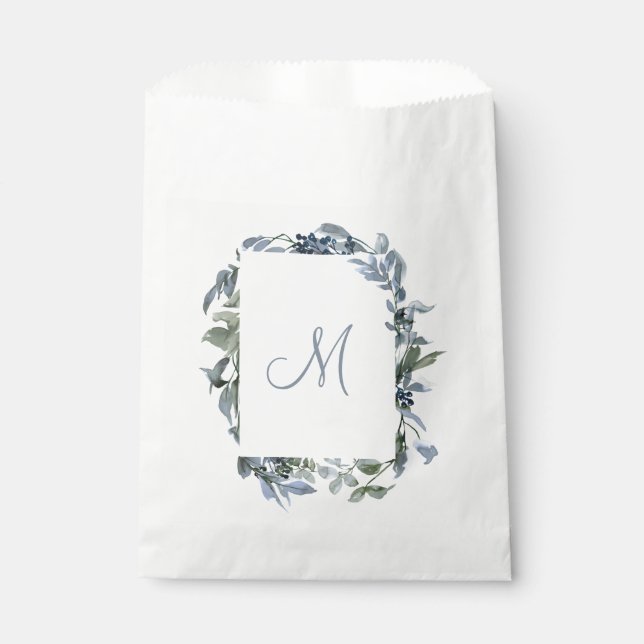 Sachets En Papier Monogramme botanique (Devant)