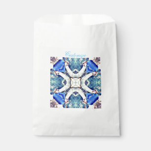 Sachets En Papier Motif bleu Thunder_Cove de coeurs de mandala