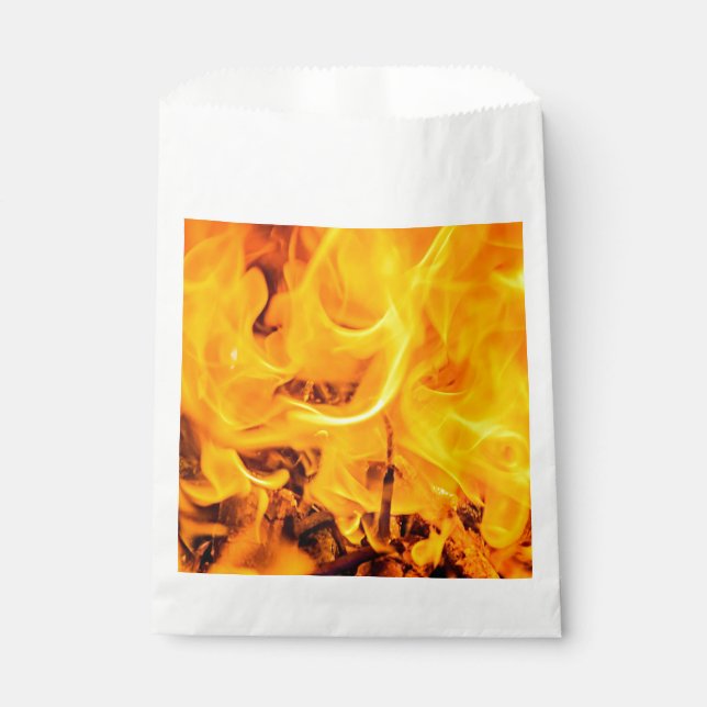 Sachets En Papier Motif Feu Et Flames (Devant)