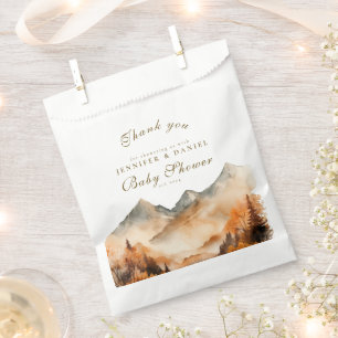 Sachets En Papier Mountain Fall Adventure avec Baby shower ours