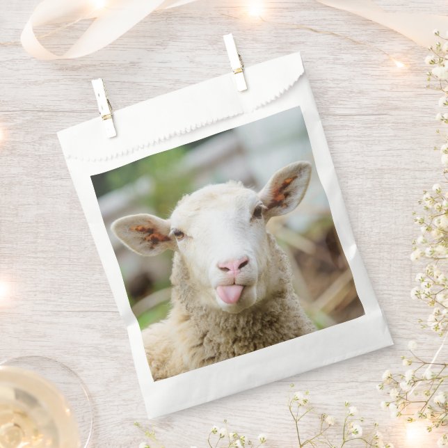Sachets En Papier Mouton montrer langue (Coupé)