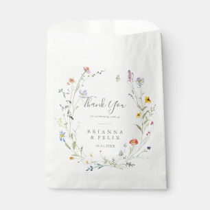 Sachets En Papier Multicolor sauvage Merci Floral Mariage