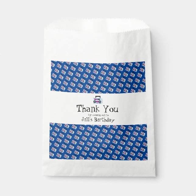 Sachets En Papier Musique Rétro des Années 80 90  Classique   (Devant)