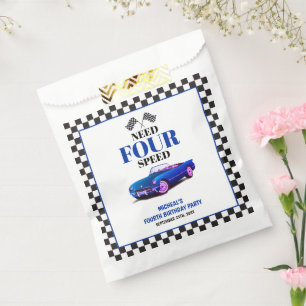 Sachets En Papier Nécessité 4 Speed Sports Voiture Bleu Quatrième An