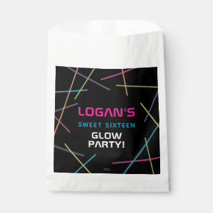 Sachets En Papier Neon Sweet 16 Birthday Glow Party