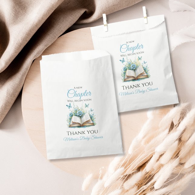 Sachets En Papier New Chapter Blue Boy Brunch StoryBook Baby Shower (Créateur téléchargé)