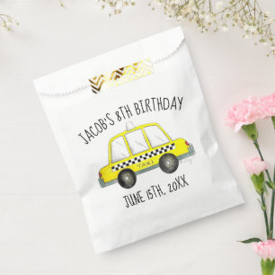 Sachets En Papier New York City NYC Taxi Jaune Tab fête d'anniversai