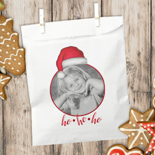 Sachets En Papier Noël Photo Holiday Whimsical Red Santa Hat