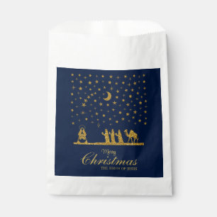 Sachets En Papier Noël religieux, Naissance de Jésus, Trois Roi