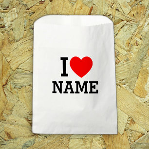 Sachets En Papier Nom du coeur