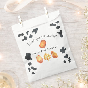 Sachets En Papier Notre Petit Nugget devient un Anniversaire de enfa
