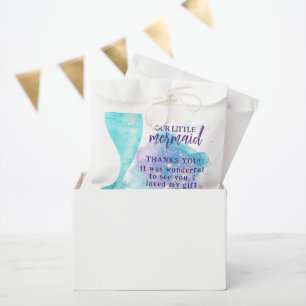 Sachets En Papier Notre petite fête d'anniversaire photo de la Sirèn