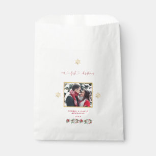 Sachets En Papier Notre premier Mariage photo floral de Noël