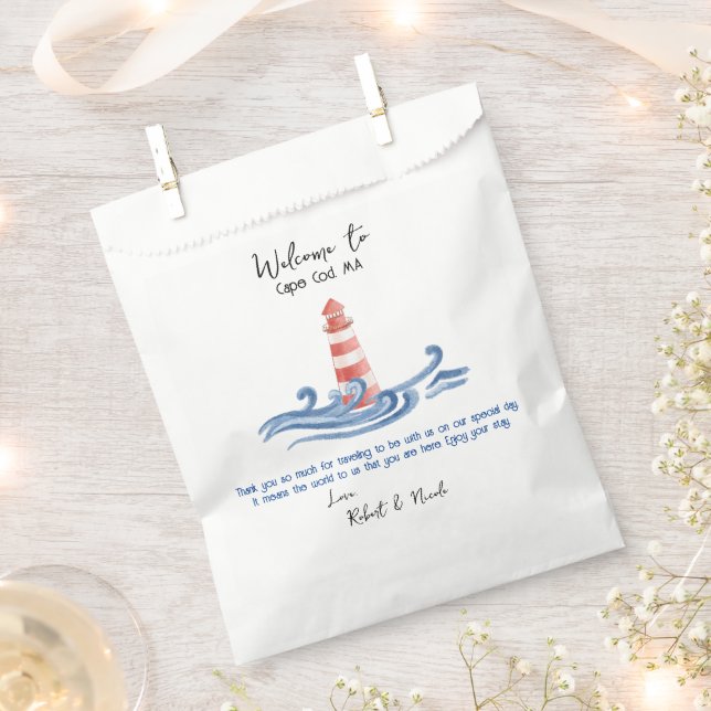 Sachets En Papier Notre Sac Mariage Blanc Faveur (Coupé)