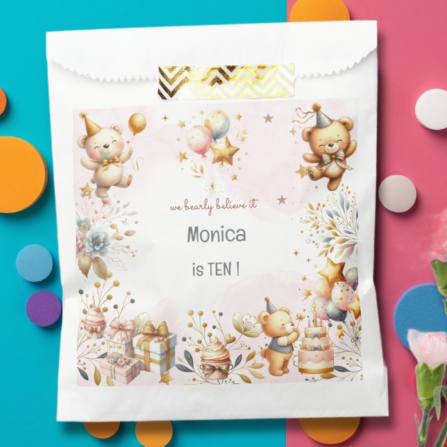 Sachets En Papier Nous croyons sincèrement, anniversaire de enfant d (Créateur téléchargé)