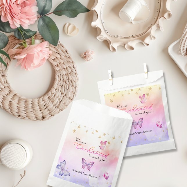 Sachets En Papier Nous Sommes Enchantés De Vous Rencontrer Baby show (Créateur téléchargé)