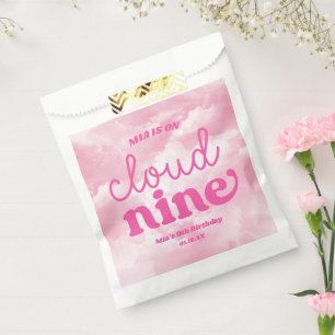 Sachets En Papier Nous Sommes Sur Cloud Neuf Rose 9e Fête Anniversai