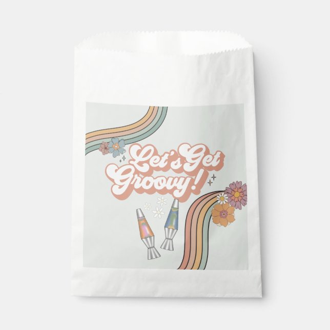 Sachets En Papier Obtenons Super Anniversaire Fête Dessert Faveur (Devant)