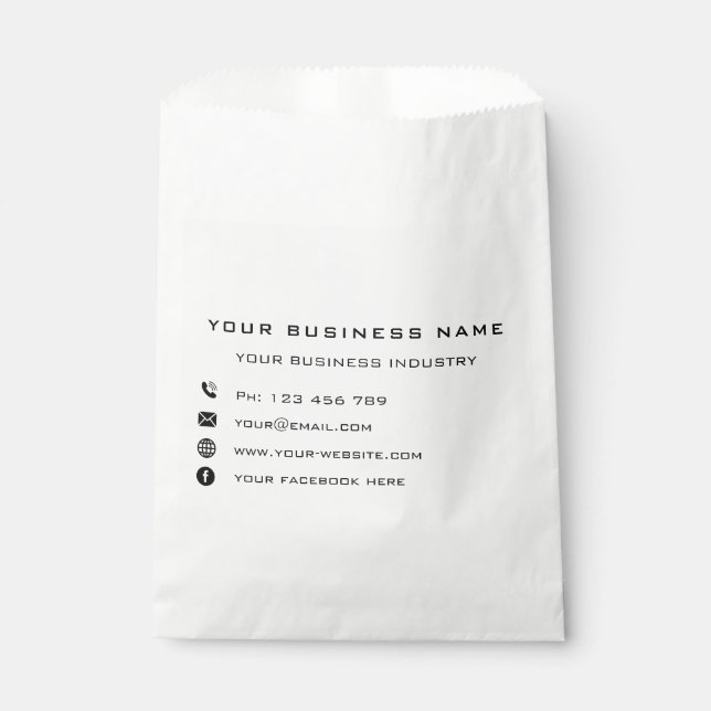 Sachets En Papier Offre promotionnelle personnalisée Entreprise Sac (Devant)