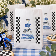 Oh Boy Damier Moto Cross Baby Shower