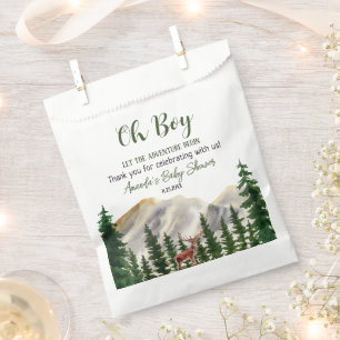 Sachets En Papier Oh Boy Woodland Deer Baby shower