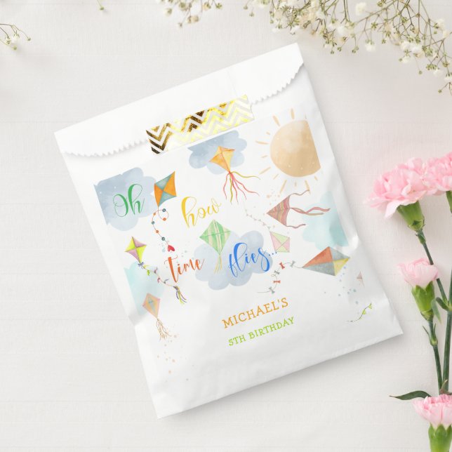 Sachets En Papier Oh comment le temps vole aquarelle cerf-volant ann (Scellé)