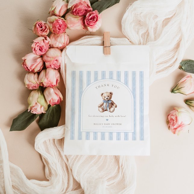 Sachets En Papier On Peut Attendre Élégant Baby shower Favoriser Sac (Créateur téléchargé)