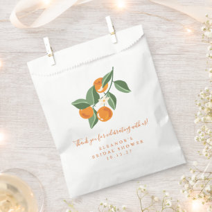 Sachets En Papier Oranges Vintages d'été Boho Fête des mariées perso