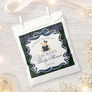 Sachets En Papier Ours à nœud papillon Prépa Plaid Fête de Naissance