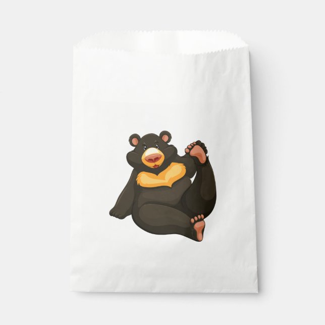 Sachets En Papier Ours de la jungle (Devant)