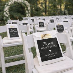 Sachets En Papier Packs de papier mouchoir de mariage personnalisabl