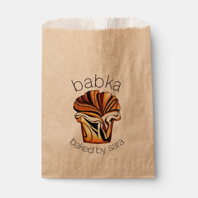 Sachets En Papier Pain De Babka Fait Maison, Cuisiné Par La Cuisine  (Devant)