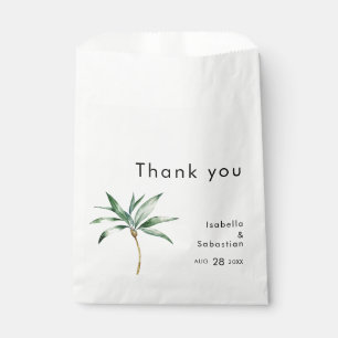 Sachets En Papier Palm Tree Destination Mariage moderne