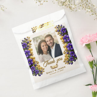 Sachets En Papier Paquet de graines de mariage photo Violet Illinois