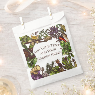 Sachets En Papier Paquet d'herbes de jardin Herbes et épices de jard